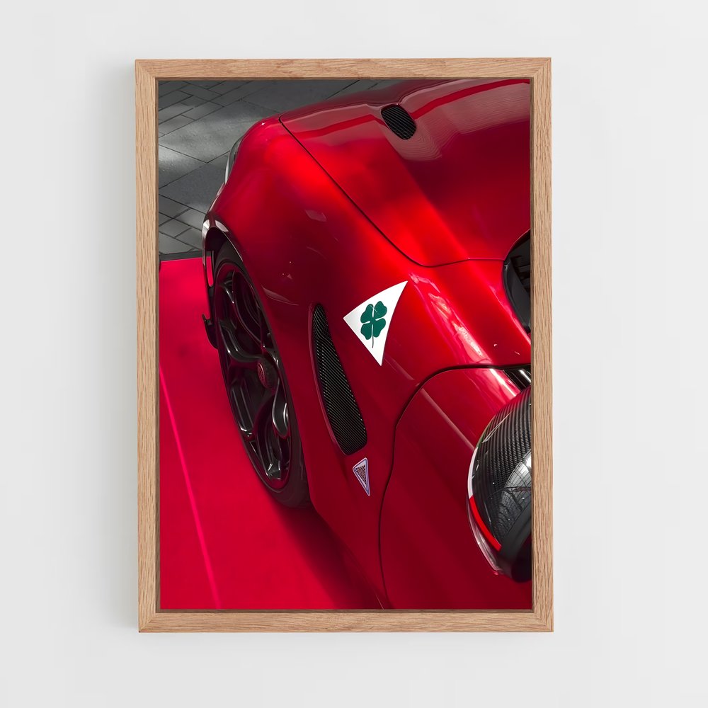 Poster Vitesse Écologique – affiche Alfa Romeo (vue 4)